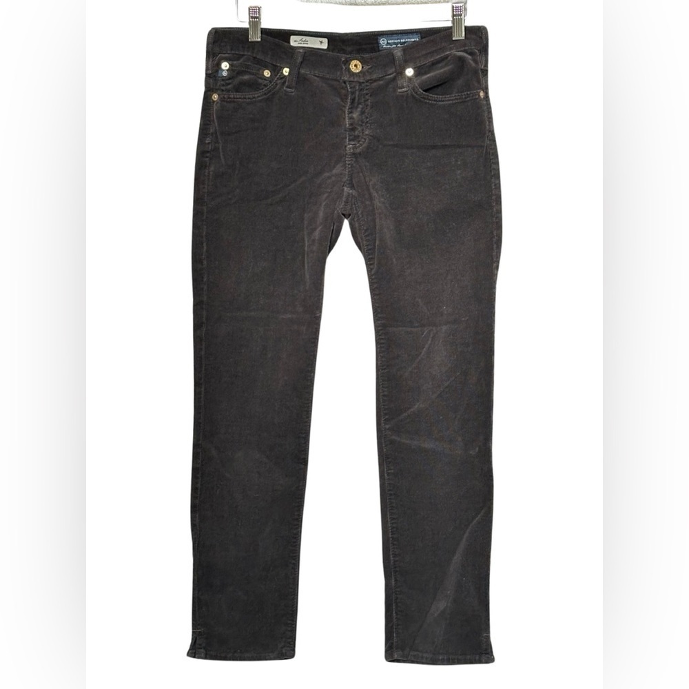The Sadie Ankle Skinny Espresso Brown Corduroy Jeans Women’s Size 27